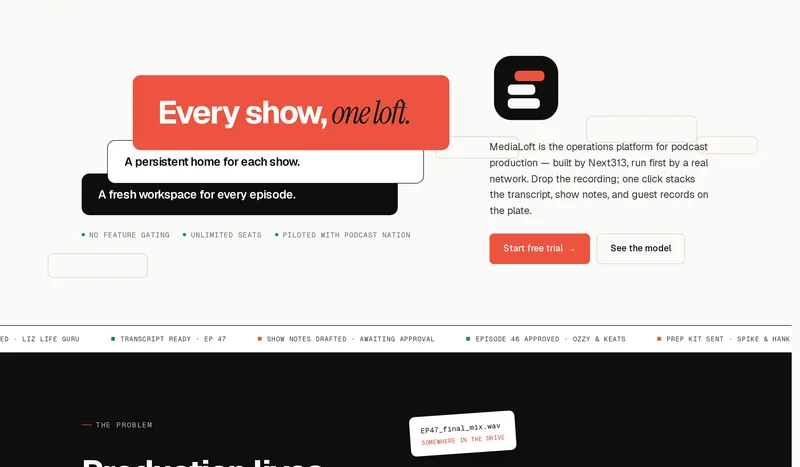 MediaLoft homepage